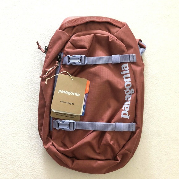 Patagonia Handbags - NWT Patagonia RHP Rosehip Copper Lavender Atom Sling 8L Backpack Day Bag 48262